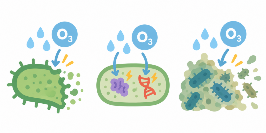 Ozone’s antimicrobial activity